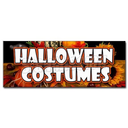 Signmission HALLOWEEN COSTUMES DECAL sticker masks trick or treat holiday pumpkins, D-12 Halloween Costumes D-12 Halloween Costumes